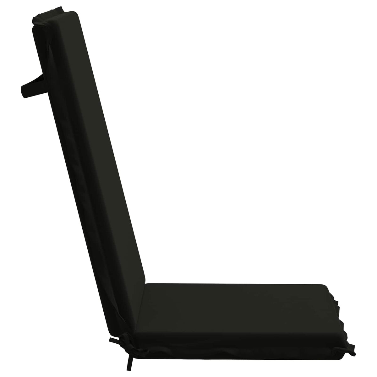 High Back Chair Cushion GEMERT 4 pcs 100% Polyester Black