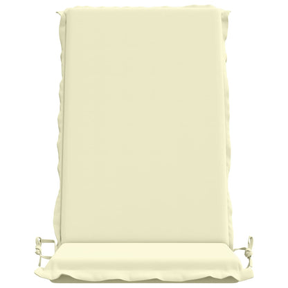 High Back Chair Cushion GEMERT 2 pcs 100% Polyester Cream