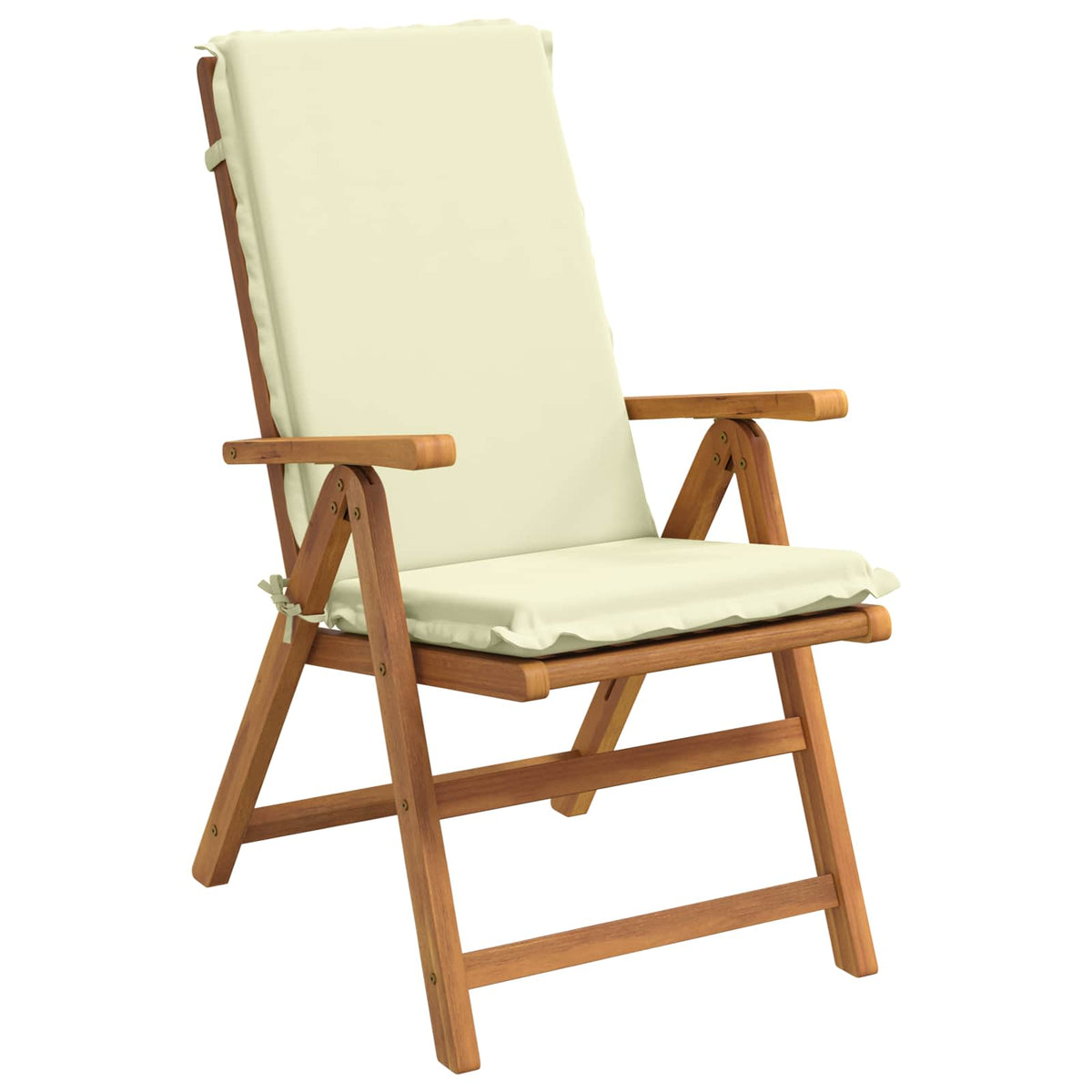 High Back Chair Cushion GEMERT 2 pcs 100% Polyester Cream