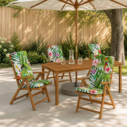 High Back Chair Cushion GEMERT 4 pcs 100% Polyester Multicolour