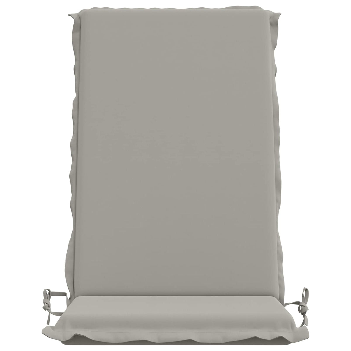 High Back Chair Cushion GEMERT 2 pcs 100% Polyester Grey