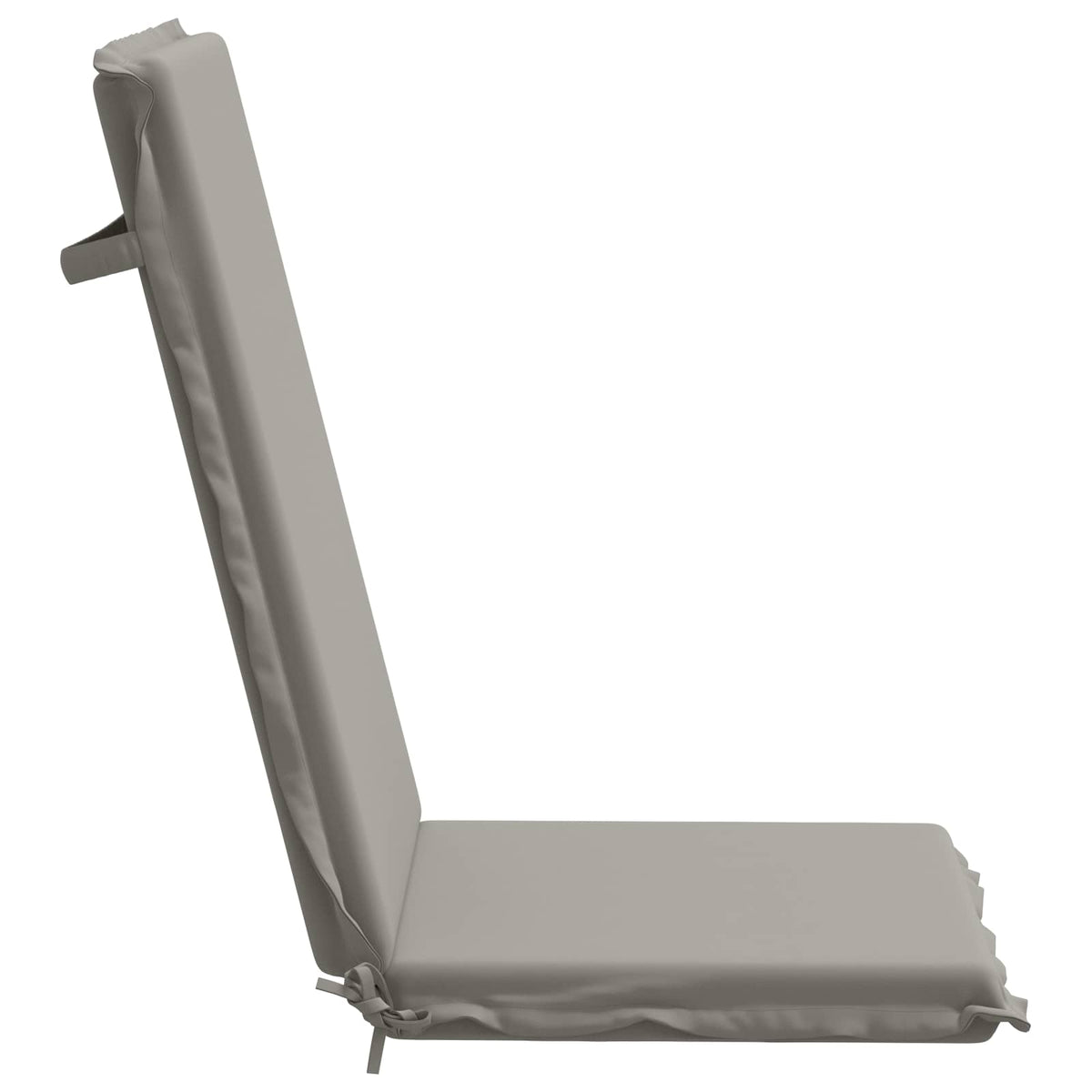 High Back Chair Cushion GEMERT 2 pcs 100% Polyester Grey