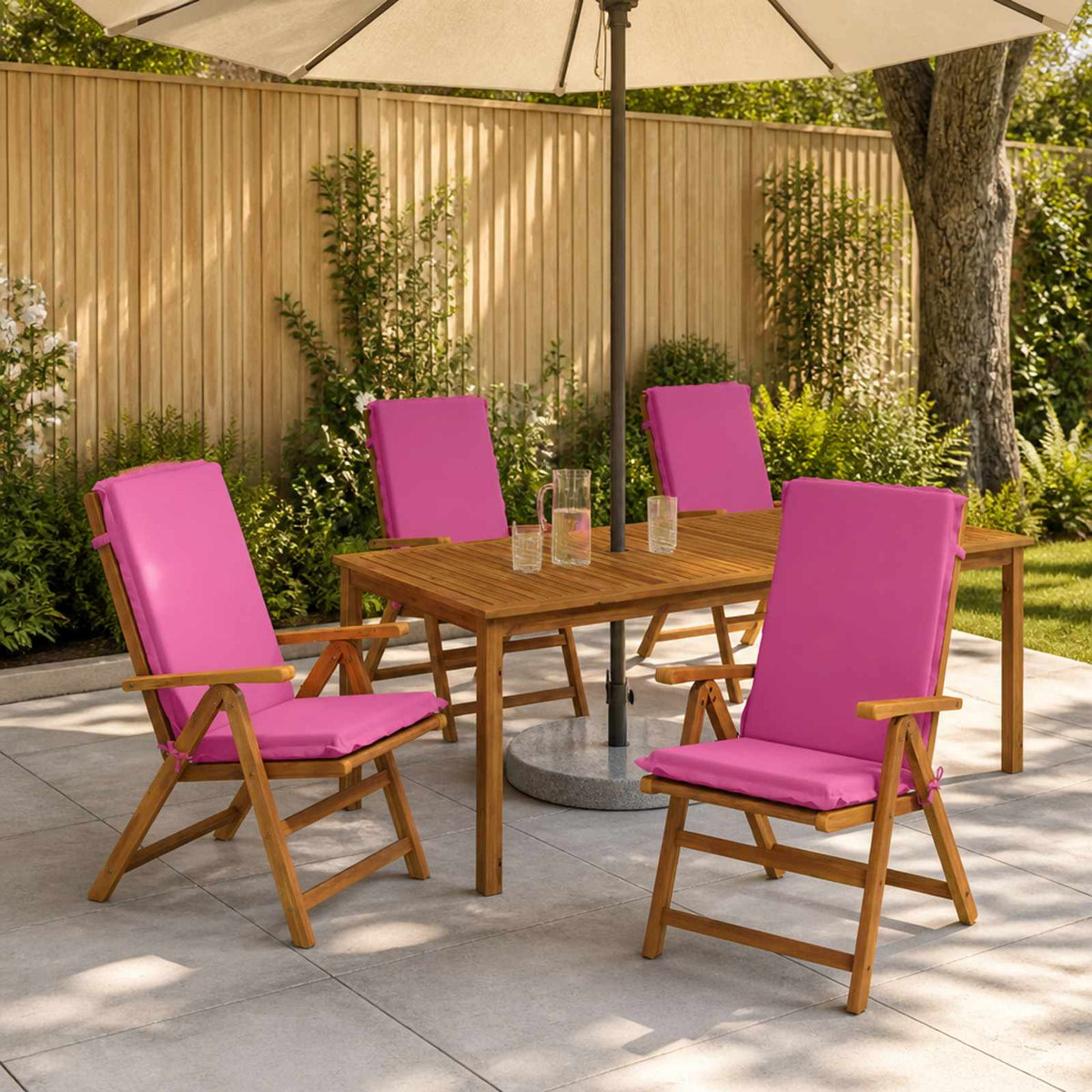 6-Piece High Back Bhair Cushions GEMERT 6 pcs 100% Polyester