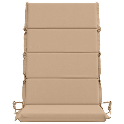 High Back Chair Cushion GEMERT 4 pcs 100% Polyester Sand