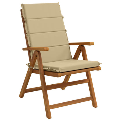 4-Piece High Back Bhair Cushions GEMERT 100% Polyester Beige