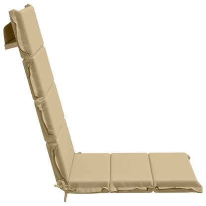 4-Piece High Back Bhair Cushions GEMERT 100% Polyester Beige