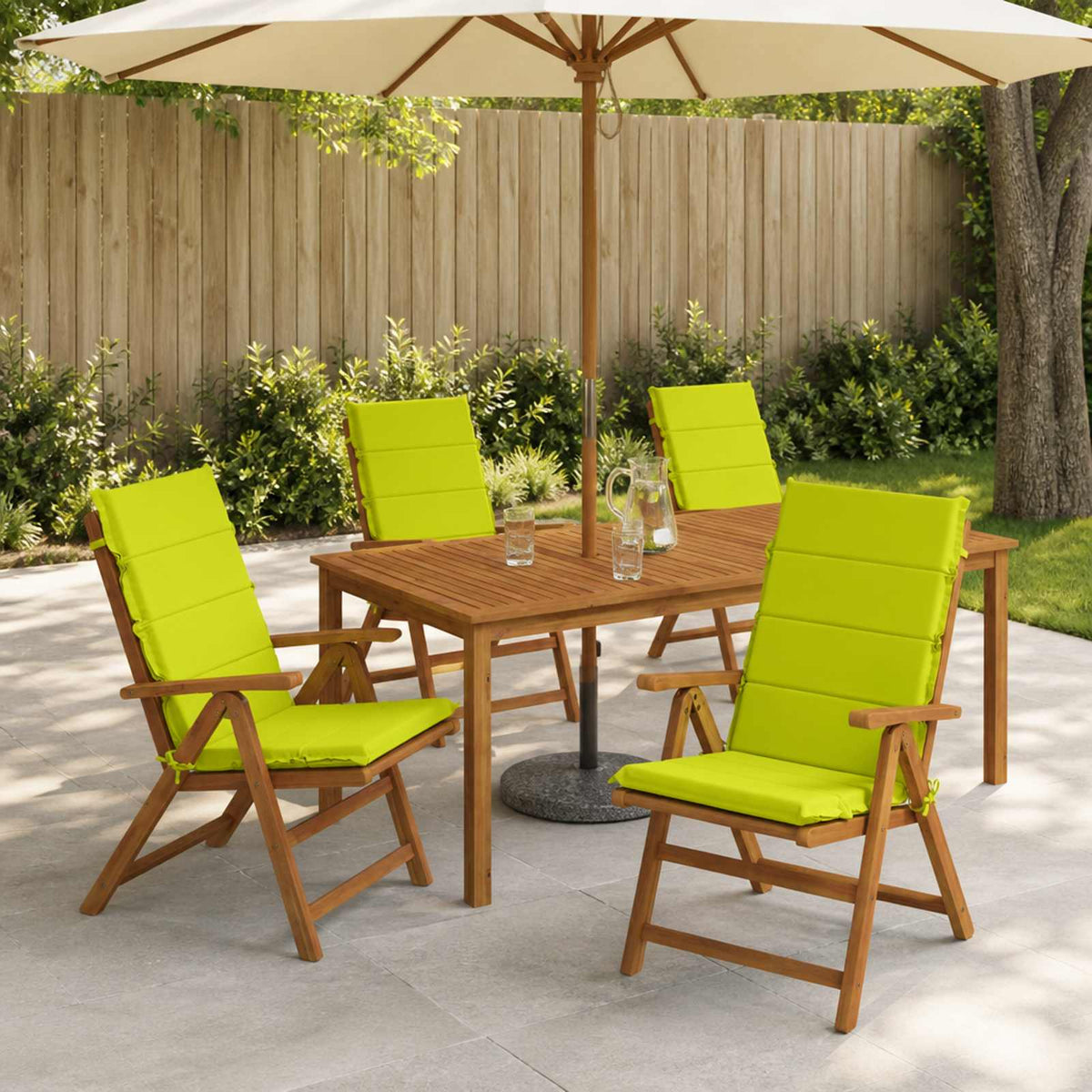 6-Piece High Back Bhair Cushions GEMERT 100% Polyester