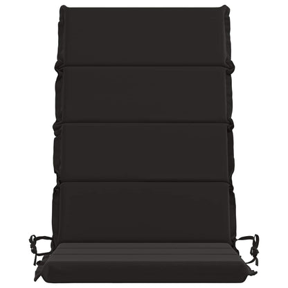 High Back Chair Cushion GEMERT 4 pcs 100% Polyester Black