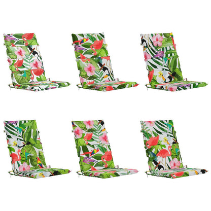 6-Piece High Back Bhair Cushions GEMERT 100% Polyester