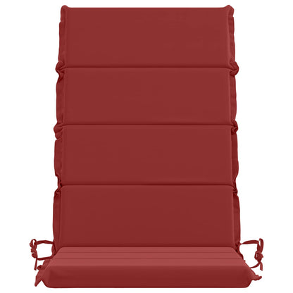 2-Piece High Back Bhair Cushions GEMERT 100% Polyester Wine Red