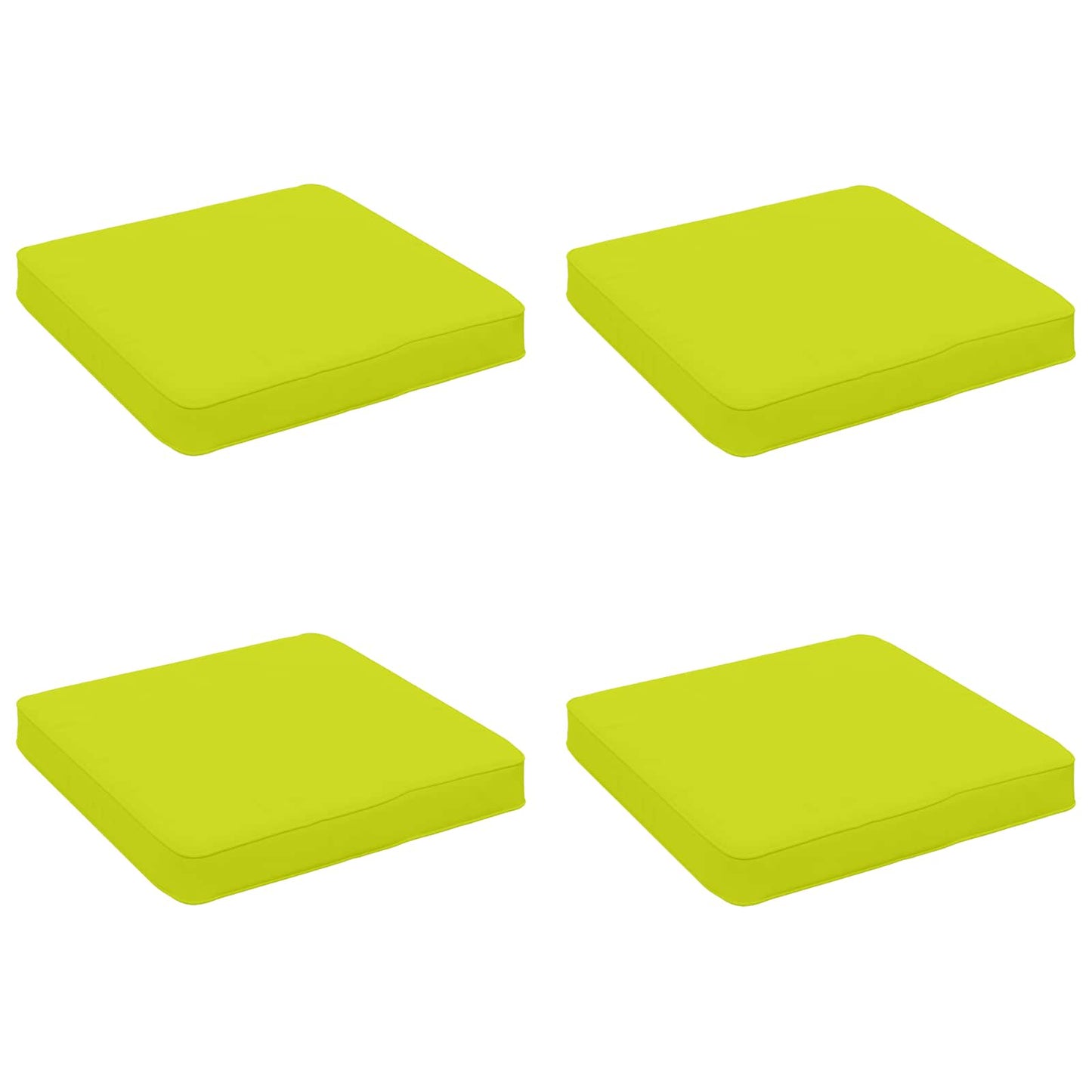 4-Piece Seat Cushions VUGHT 4 pcs 100% Polyester Bright Green