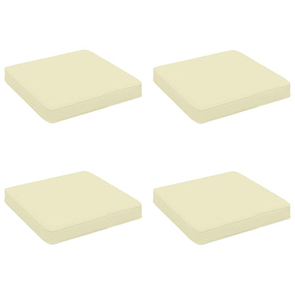 4-Piece Seat Cushions VUGHT 4 pcs 100% Polyester Cream