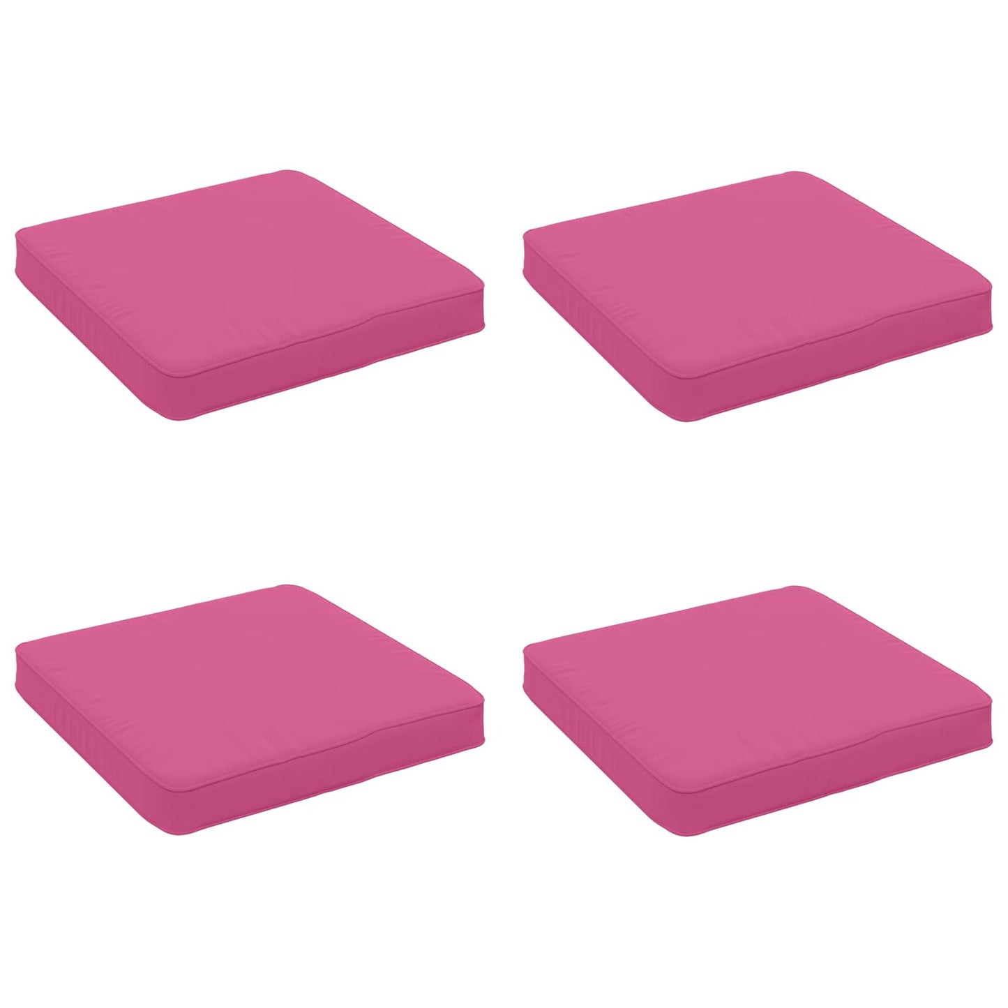 4-Piece Seat Cushions VUGHT 4 pcs 100% Polyester Pink