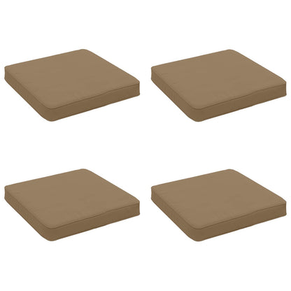 4-Piece Seat Cushions VUGHT 4 pcs 100% Polyester Taupe