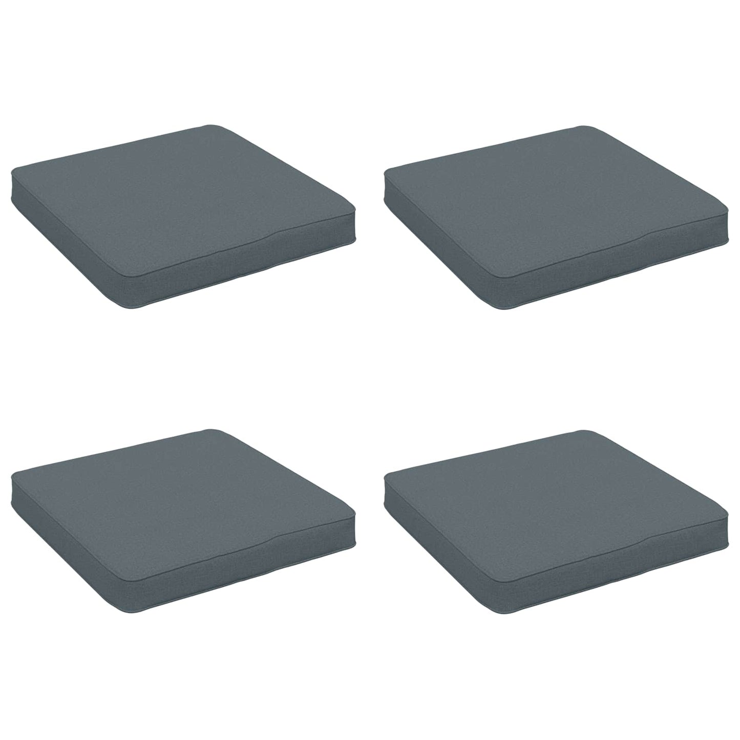 4-Piece Seat Cushions VUGHT 4 pcs 100% Polyester Blue