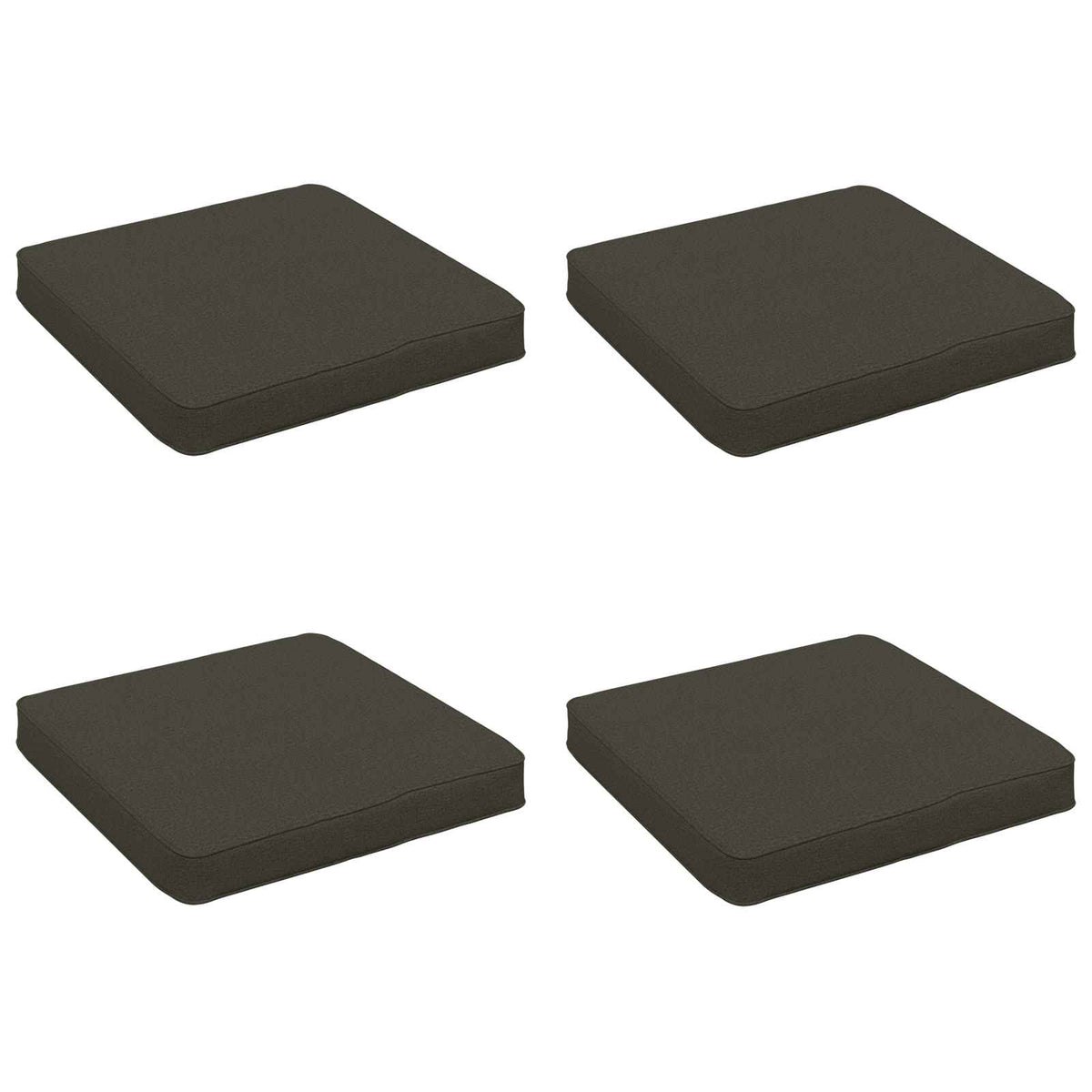 4-Piece Seat Cushions VUGHT 4 pcs 100% Polyester Anthracite