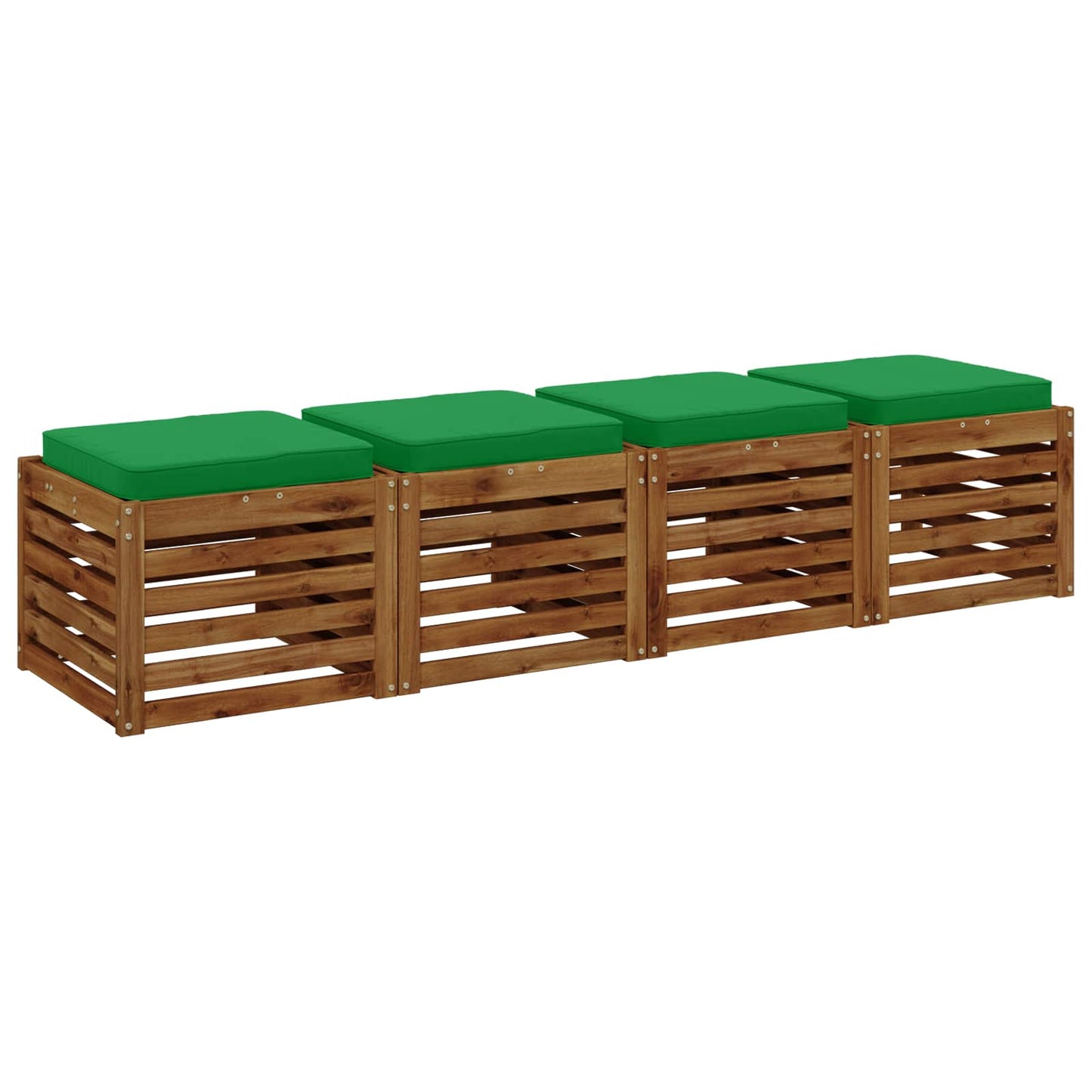 4-Piece Seat Cushions VUGHT 4 pcs 100% Polyester Green