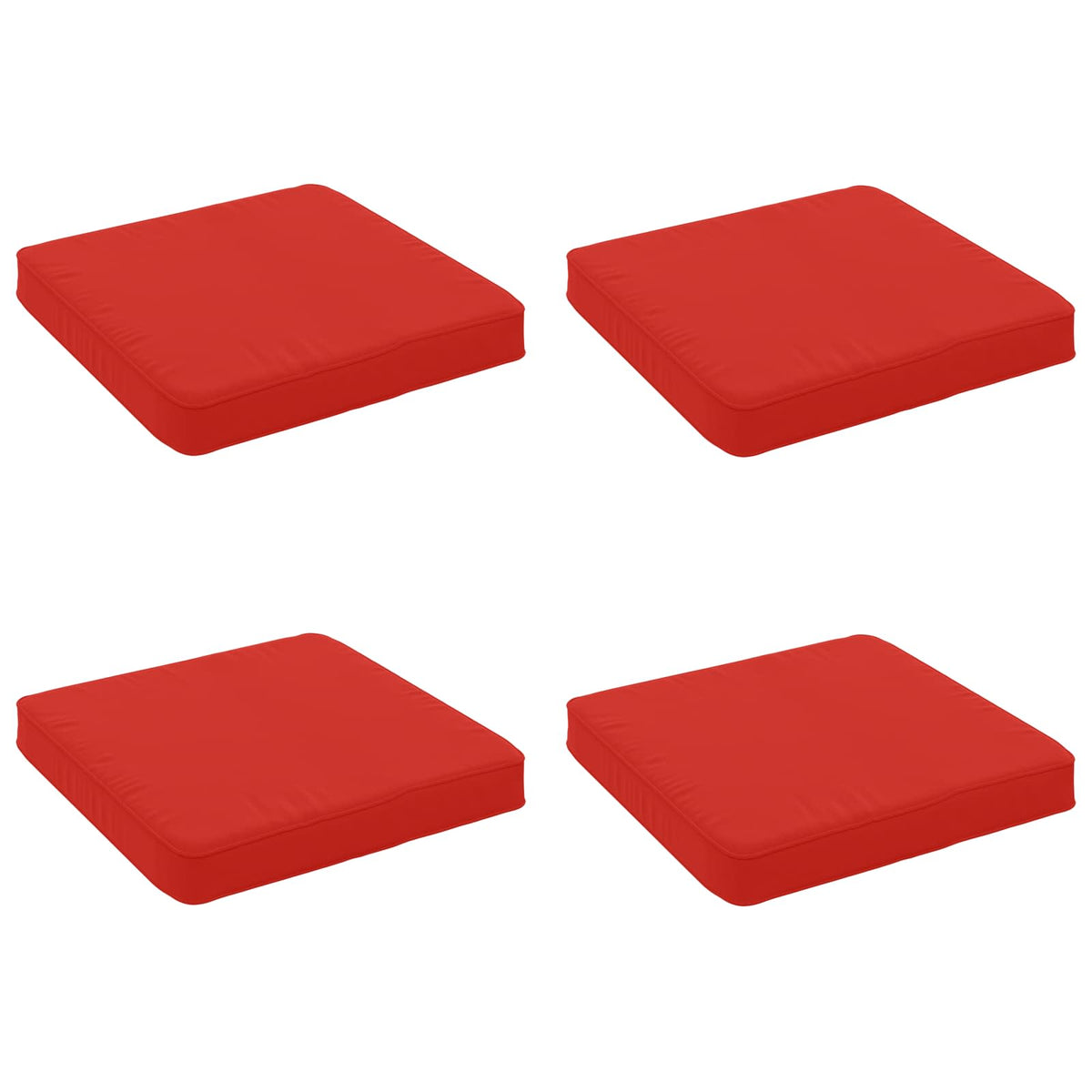 4-Piece Seat Cushions VUGHT 4 pcs 100% Polyester Red