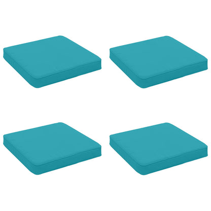 4-Piece Seat Cushions VUGHT 4 pcs 100% Polyester Turquoise