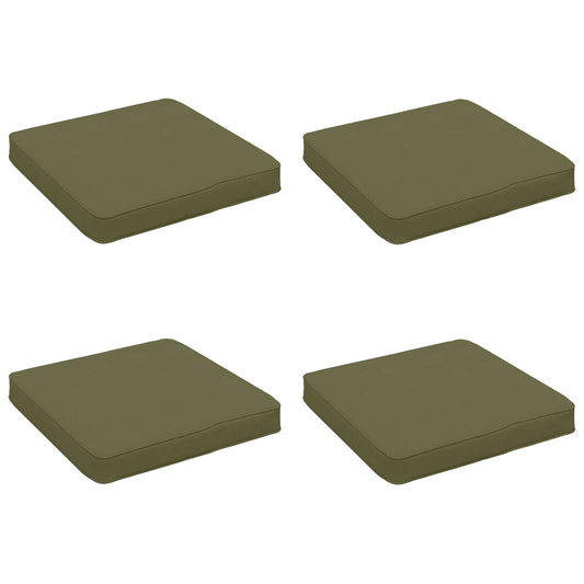 4-Piece Seat Cushions VUGHT 4 pcs 100% Polyester Olive Green