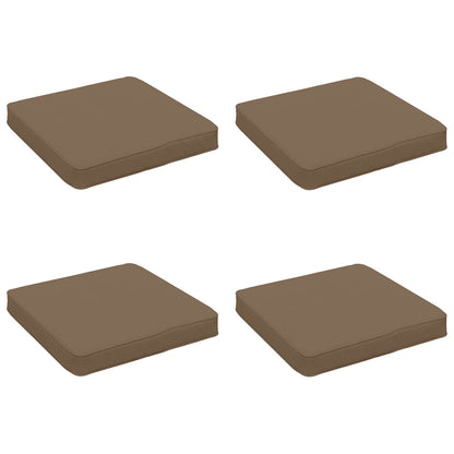 4-Piece Seat Cushions VUGHT 4 pcs 100% Polyester Taupe