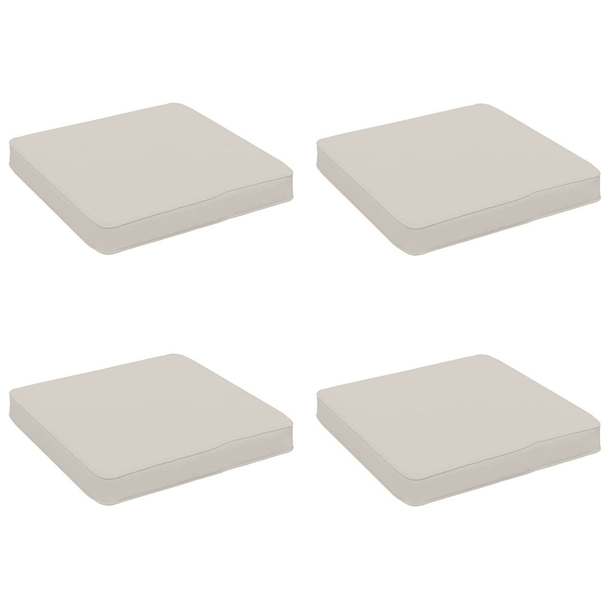 4-Piece Seat Cushions VUGHT 4 pcs 100% Polyester White