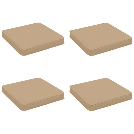 4-Piece Seat Cushions VUGHT 4 pcs 100% Polyester Sand