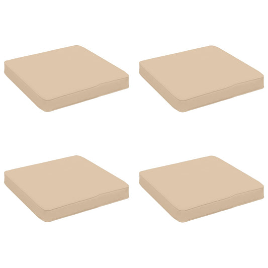 4-Piece Seat Cushions VUGHT 4 pcs 100% Polyester Cream