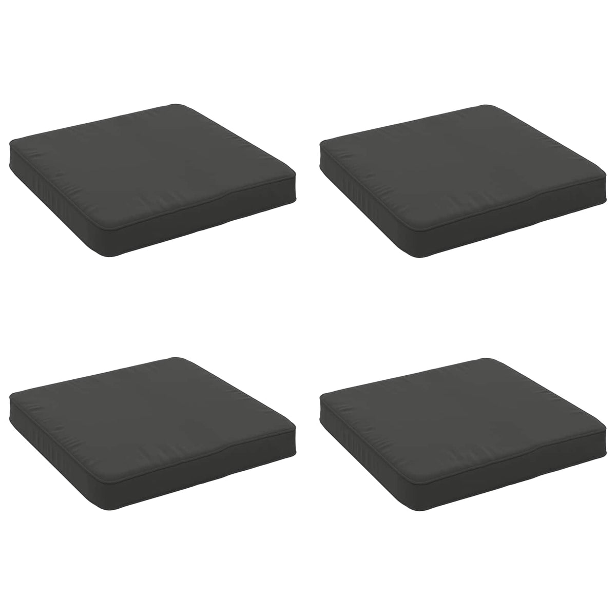 4-Piece Seat Cushions VUGHT 4 pcs 100% Polyester Anthracite