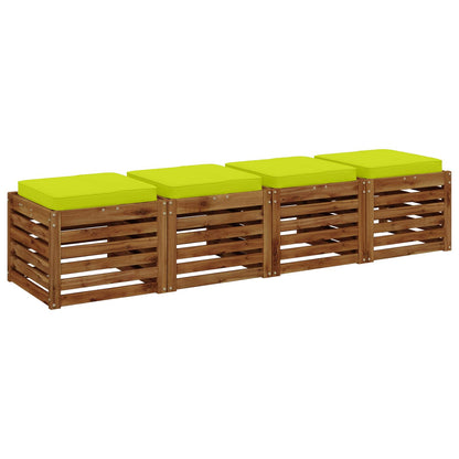 4-Piece Seat Cushions VUGHT 4 pcs 100% Polyester Bright Green