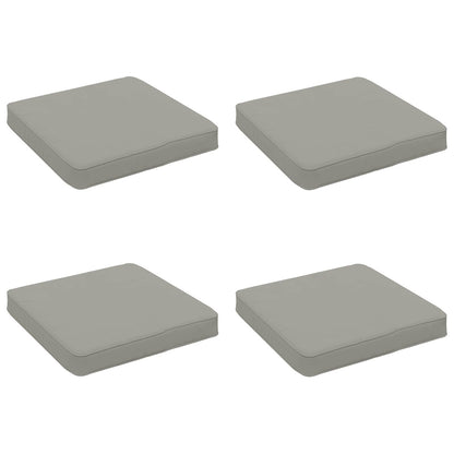 4-Piece Seat Cushions VUGHT 4 pcs 100% Polyester Grey