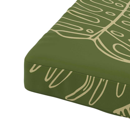 4-Piece Seat Cushions VUGHT 4 pcs 100% Polyester Leaf Design