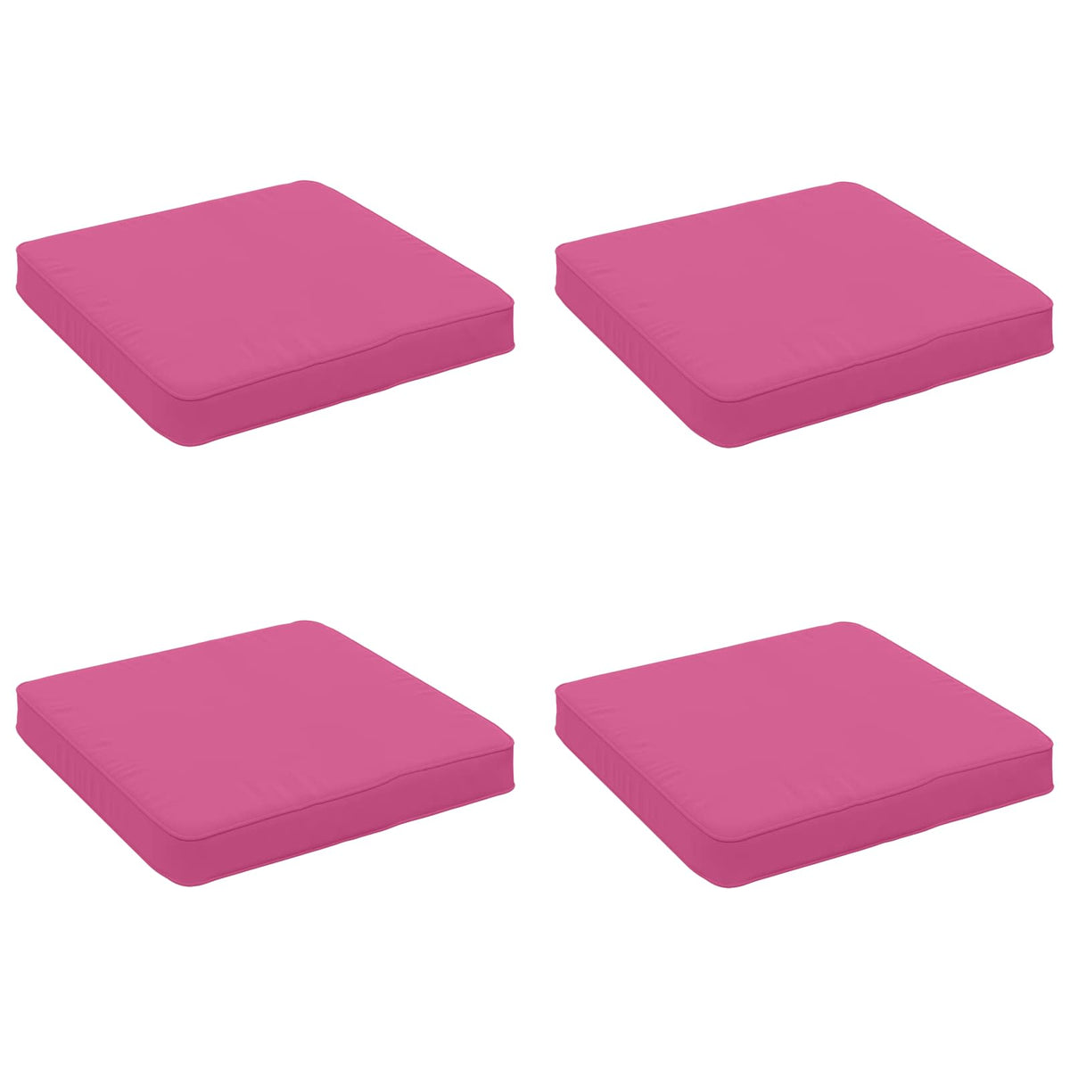 4-Piece Seat Cushions VUGHT 4 pcs 100% Polyester Pink