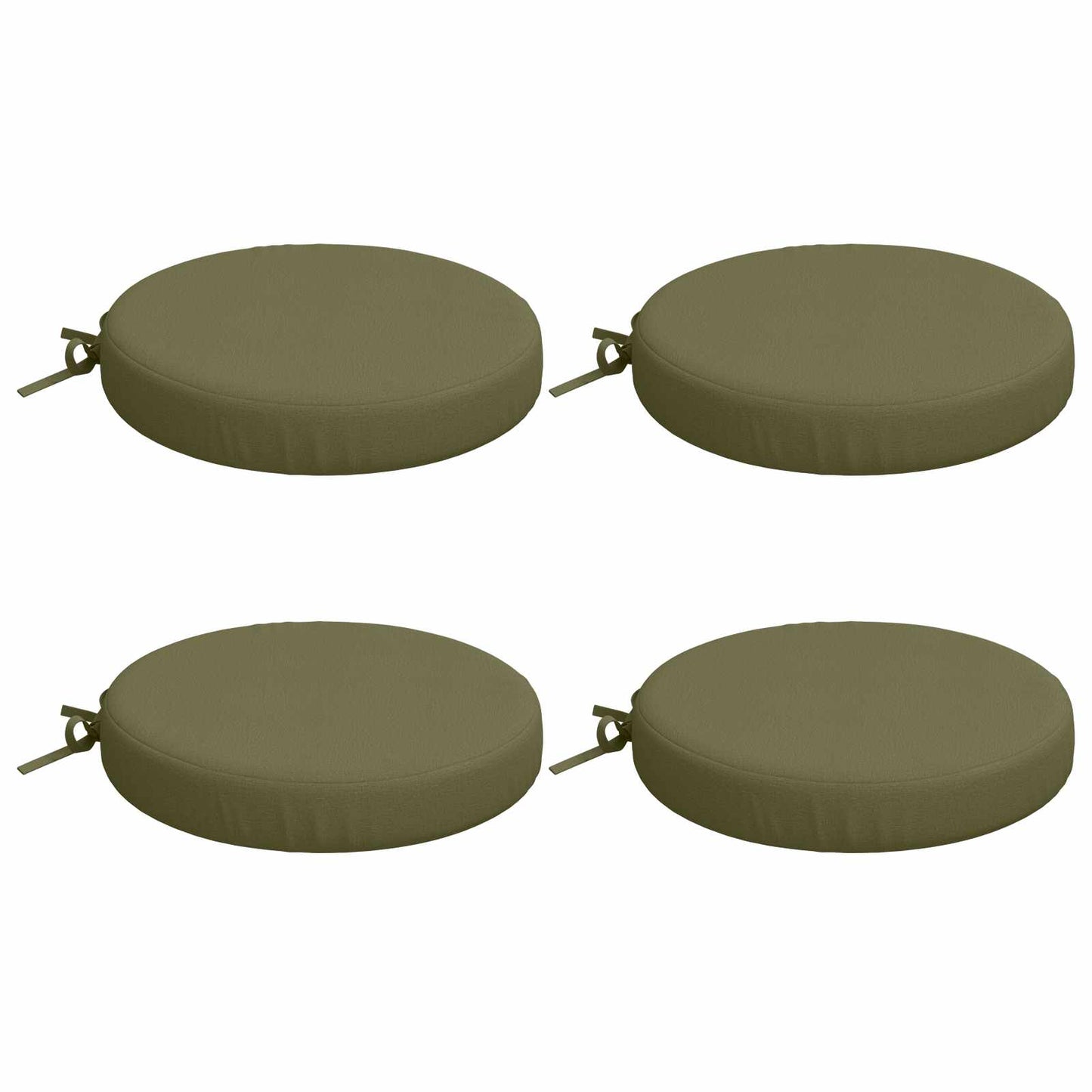 4-Piece Seat Cushions SOEST 4 pcs 100% Polyester Olive Green