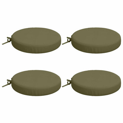 4-Piece Seat Cushions SOEST 4 pcs 100% Polyester Olive Green