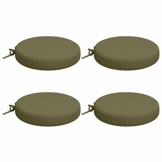 4-Piece Seat Cushions SOEST 4 pcs 100% Polyester Olive Green