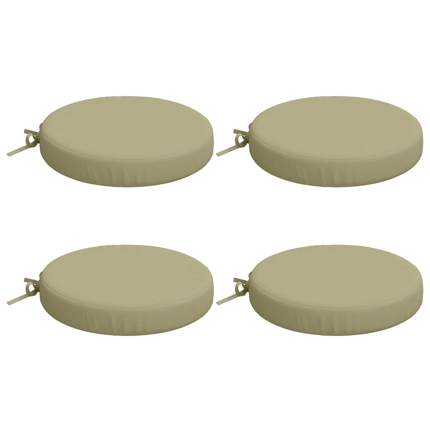 4-Piece Seat Cushions SOEST 4 pcs 100% Polyester Light Green