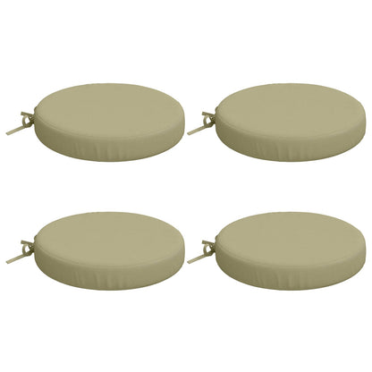 4-Piece Seat Cushions SOEST 4 pcs 100% Polyester Light Green