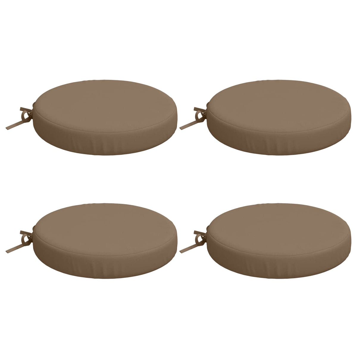 4-Piece Seat Cushions SOEST 4 pcs 100% Polyester Taupe