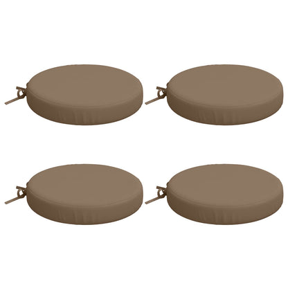 4-Piece Seat Cushions SOEST 4 pcs 100% Polyester Taupe