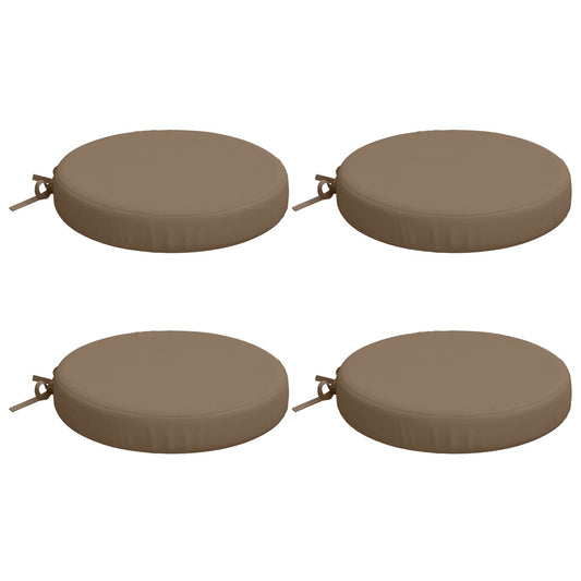 4-Piece Seat Cushions SOEST 4 pcs 100% Polyester Taupe