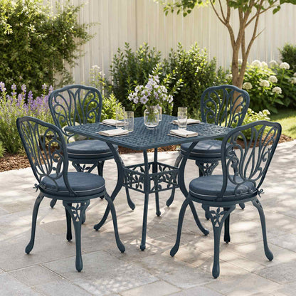4-Piece Seat Cushions SOEST 4 pcs 100% Polyester Blue