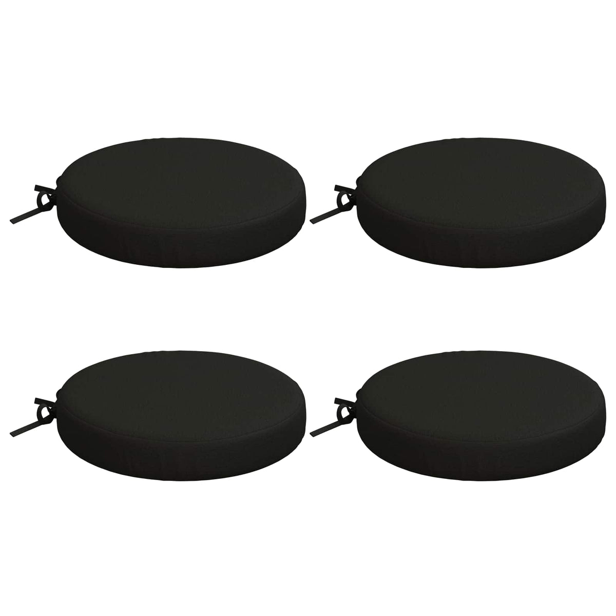 4-Piece Seat Cushions SOEST 4 pcs 100% Polyester Black