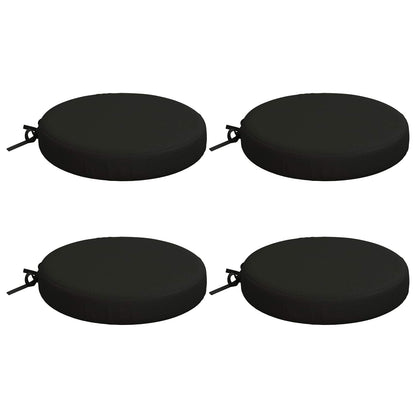 4-Piece Seat Cushions SOEST 4 pcs 100% Polyester Black