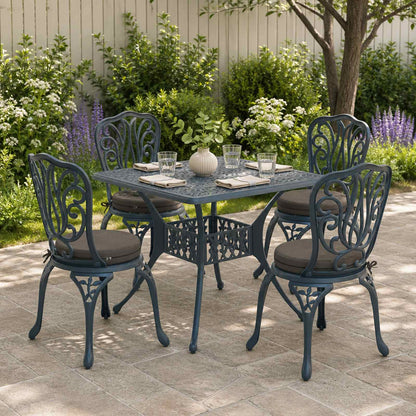 4-Piece Seat Cushions SOEST 4 pcs 100% Polyester Anthracite
