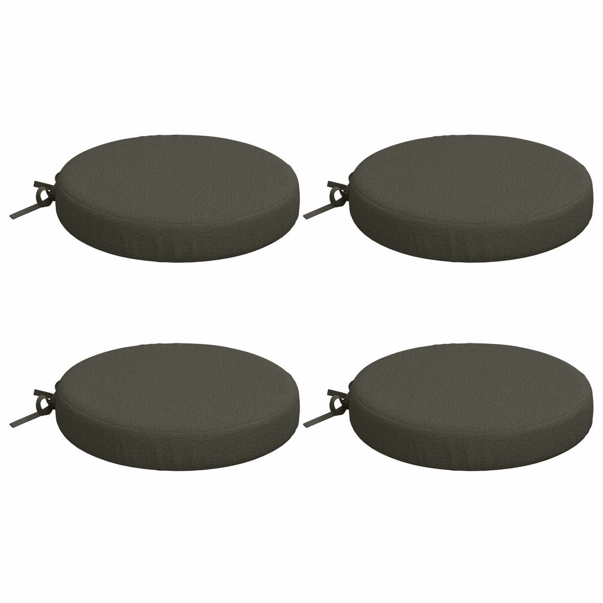 4-Piece Seat Cushions SOEST 4 pcs 100% Polyester Anthracite