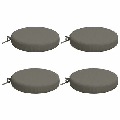 4-Piece Seat Cushions SOEST 4 pcs 100% Polyester Grey