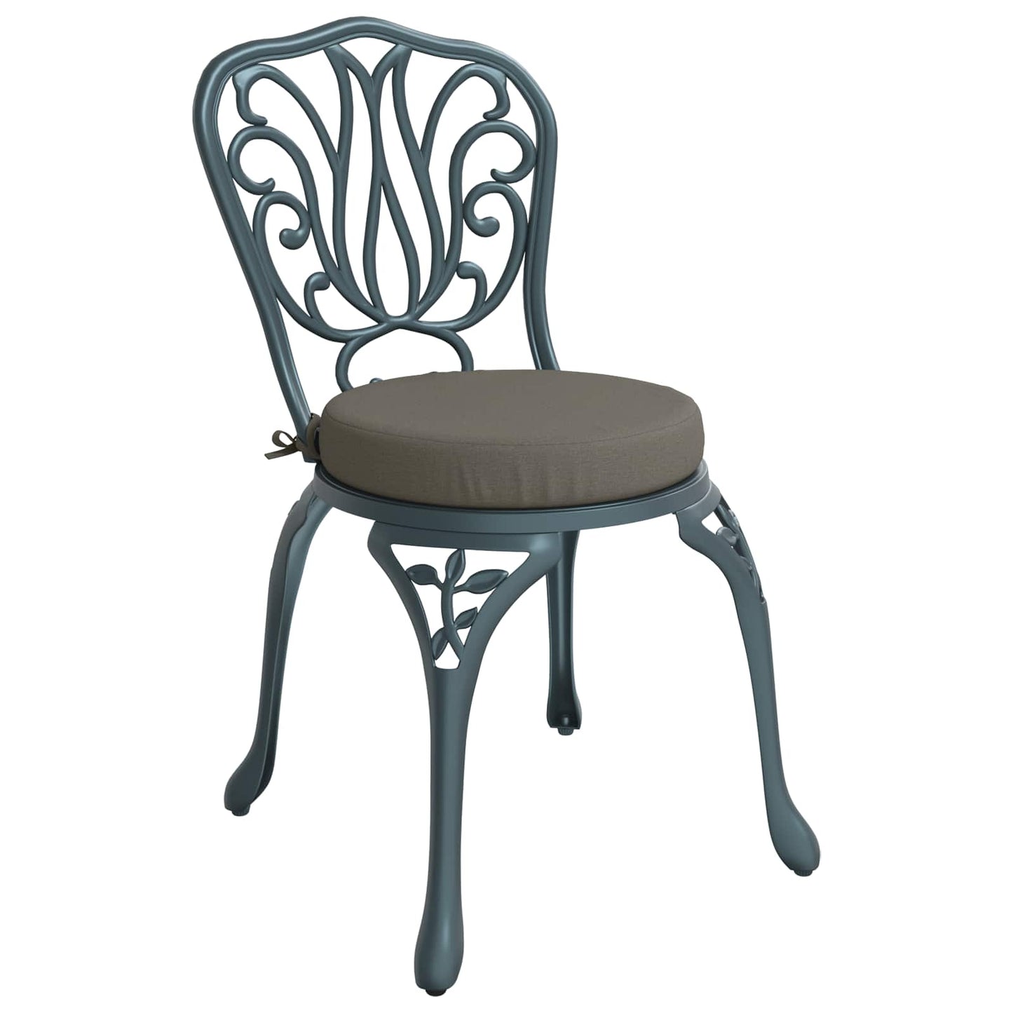 4-Piece Seat Cushions SOEST 4 pcs 100% Polyester Grey