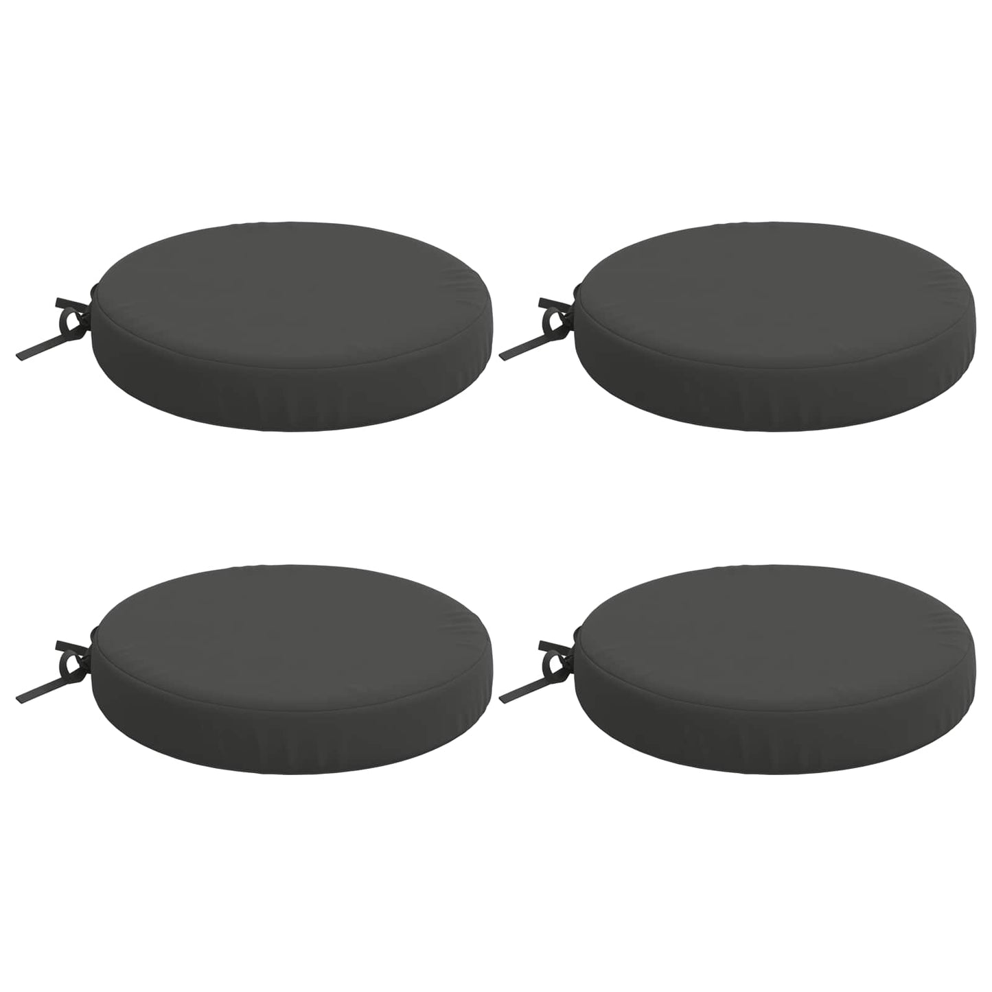4-Piece Seat Cushions SOEST 4 pcs 100% Polyester Anthracite