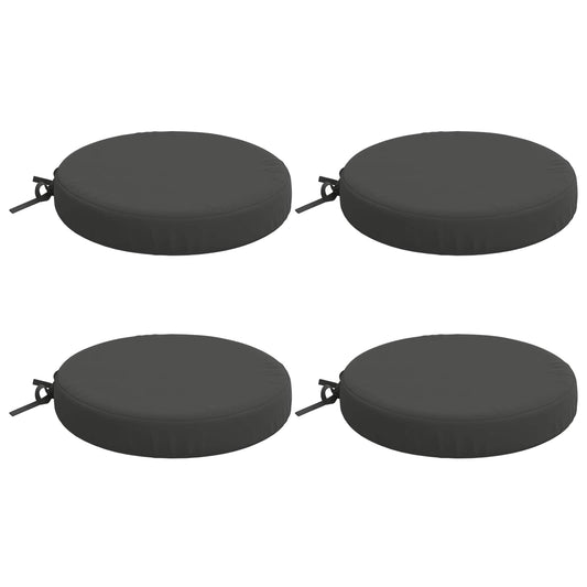 4-Piece Seat Cushions SOEST 4 pcs 100% Polyester Anthracite
